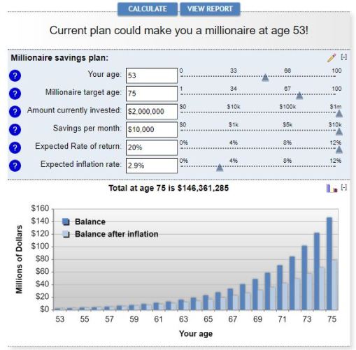 Millionaire Calculation